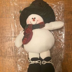 NWOT Stuffed Snowman Decoration